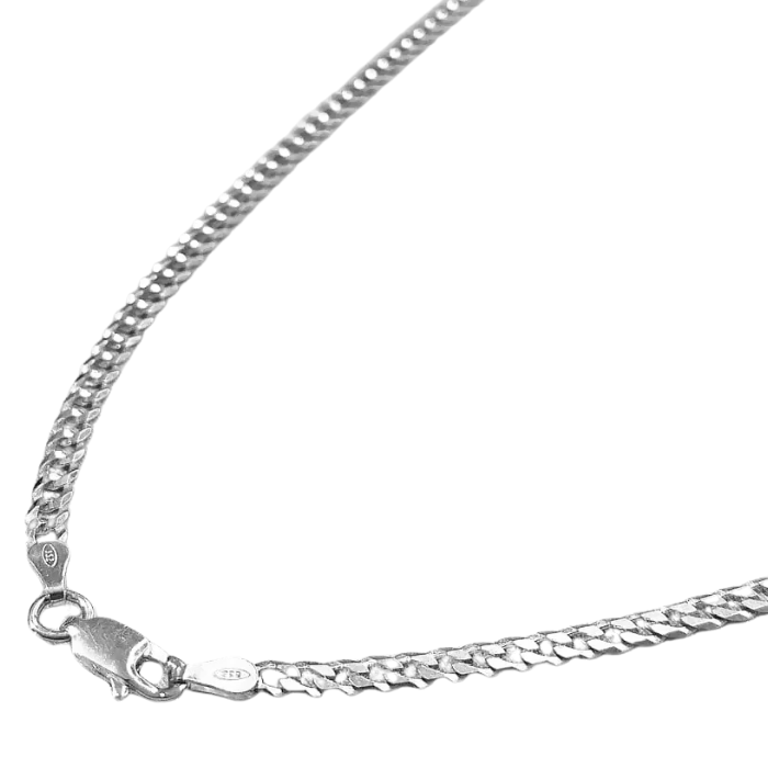 Corrente Masculina 50cm De Prata 925